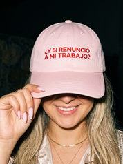 ¿Y si renuncio a mi trabajo? Embroidered Dad Cap