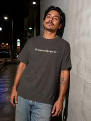 Lifestyle editorial photo — Mi Esposa Dijo Que No T-Shirt, Faded Brown